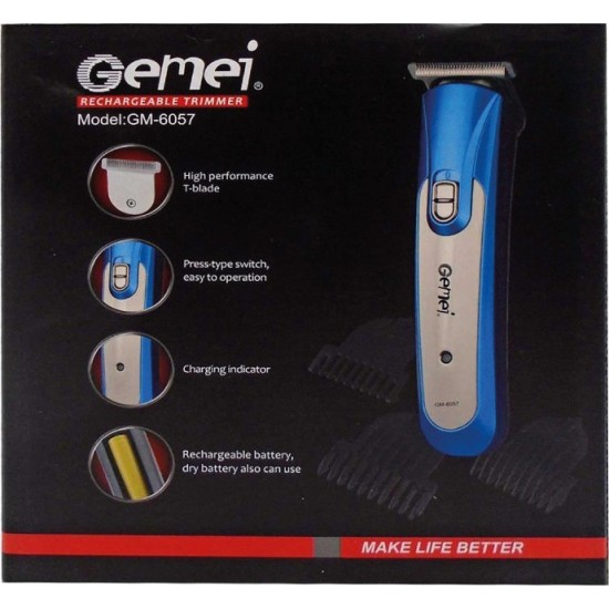 Επαναφορτιζόμενη Ξυριστική Μηχανή – Gemei Gm-6057