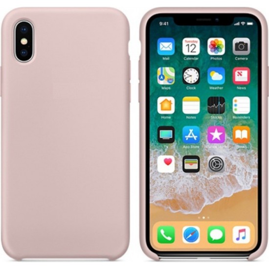 Θήκη σιλικόνης Matt Ροζ (iPhone X/Xs)