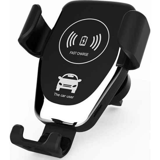 Βάση κινητού με ασύρματη φόρτιση 10W μαύρο - Wireless Charger Car 54621