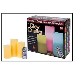 Glow Candles – Flameless Color-Changing Candles Λευκό