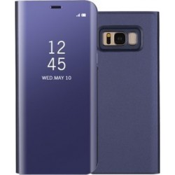 Θήκη Clear View για Samsung Galaxy A8 (2018) Μωβ (ΟΕΜ)