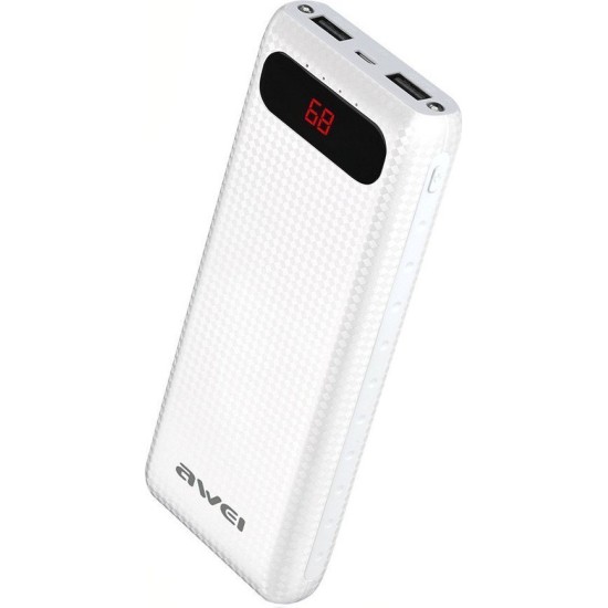 Power Bank Awei P70K 20000 mAh Άσπρο