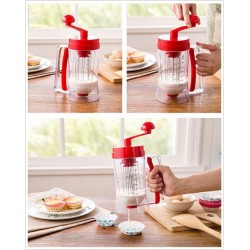 Χειροκίνητη Συσκευή Pancake Machine Ιδανική για τηγανίτες κρέπες cupcakes pancakes & muffins Μωβ