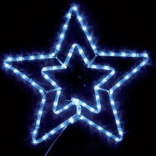 Αστέρι Διπλό Λευκό Led Φωτοσωλήνας 55x56cm - Χριστουγεννιάτικο Αστέρι Σωλήνας Αστέρι Διπλό Λευκό Led Φωτοσωλήνας 55x56cm - Χριστουγεννιάτικο Αστέρι Σωλήνας