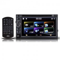 Double 2 Din 6.5 Inch In Dash Stereo Car DVD CD Player Bluetooth Radio iPod SD/USB TV OEM