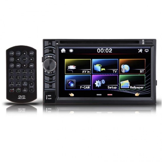 Double 2 Din 6.5 Inch In Dash Stereo Car DVD CD Player Bluetooth Radio iPod SD/USB TV OEM Double 2 Din 6.5 Inch In Dash Stereo Car DVD CD Player Bluetooth Radio iPod SD/USB TV OEM