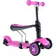Παιδικό Πατίνι 3 Σε 1 Με 3 Τροχούς LED Glider Scooter Pink Παιδικό Πατίνι 3 Σε 1 Με 3 Τροχούς LED Glider Scooter Pink