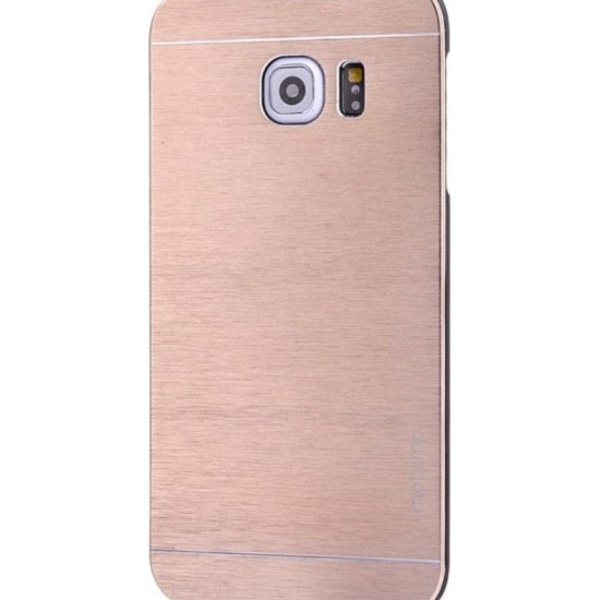 ΘΗΚΗ MOTOMO BRUSHED ALUMINUM GALAXY S6 EDGE ΧΡΥΣΟ OEM