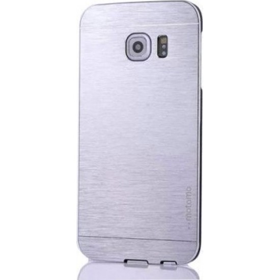 Motomo Back Cover Μεταλλική Ασημί (Galaxy S6 Edge)