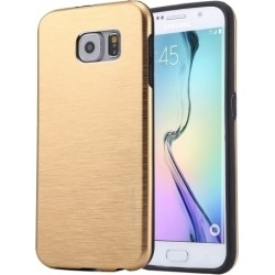 Motomo Back Cover Μεταλλική Χρυσή (Galaxy S6 Edge)
