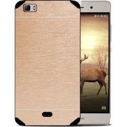 Motomo Back Cover Μεταλλικό Rose Gold (Huawei P8 Lite)