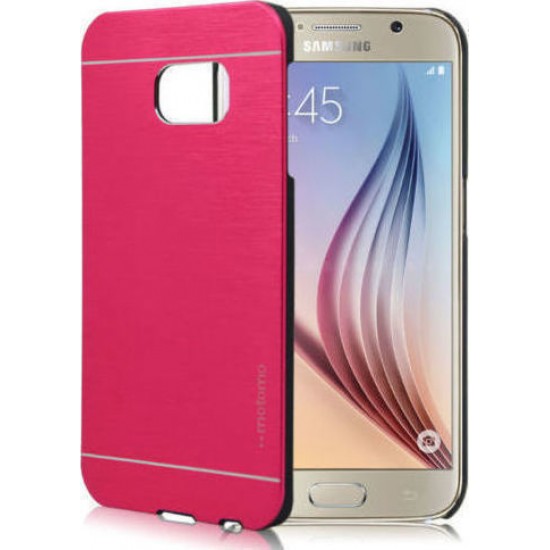 Motomo Back Cover Hard Aluminium Μετσλλική Ρόζ Galaxy S6