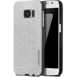 Samsung Galaxy S7 Aluminium Back Cover Case Ασημί (motomo)