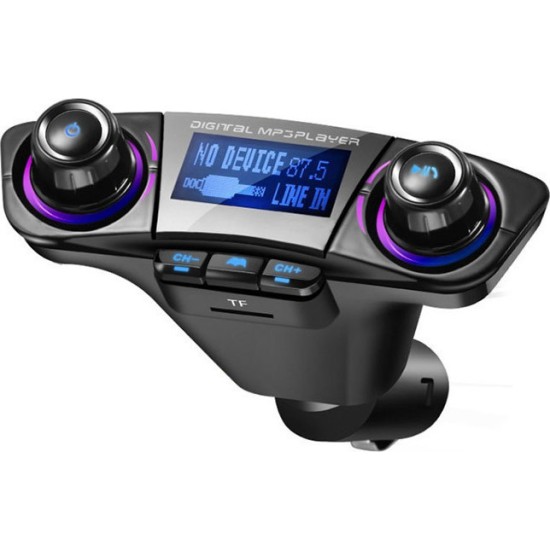 FM Transmitter με USB mp3/WMA player, Bluetooth - OEM 54619