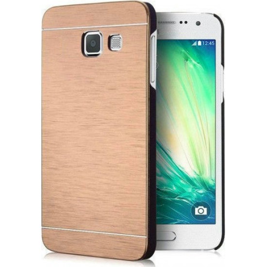 Samsung Galaxy A3 2017 - θήκη Αλουμινίου Χρυσή Motomo