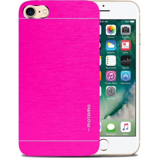 iPhone 8/7 - θήκη Αλουμινίου Φούξια Motomo