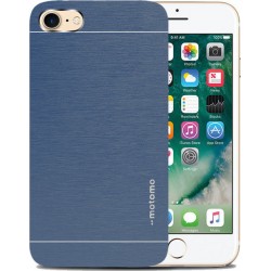 iPhone 8/7 - θήκη Αλουμινίου Μπλε Ανθρακί Motomo