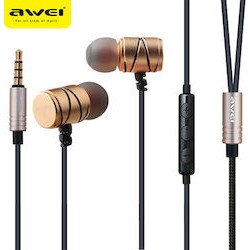 Awei ES910TY Ακουστικά Χρυσό