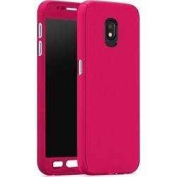 OEM Full Body & Tempered Glass Φούξια (Galaxy J5 2017)