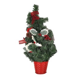 ΔΕΝΤΡΑΚΙ ΜΙΣΟ ΚΡΕΜΑΣΤΟ ΣΤΟΛΙΣΜΕΝΟ ΜΕ ΓΚΙ 50cm Xmasfest 1132409 ΚΟΚΚΙΝΟ