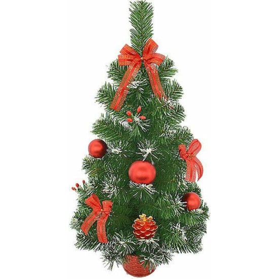 ΔΕΝΤΡΑΚΙ ΣΤΟΛΙΣΜΕΝΟ 60cm Xmasfest 113935 ΤΕΜΑΧΙΑ: 1 - ΚΟΚΚΙΝΟ