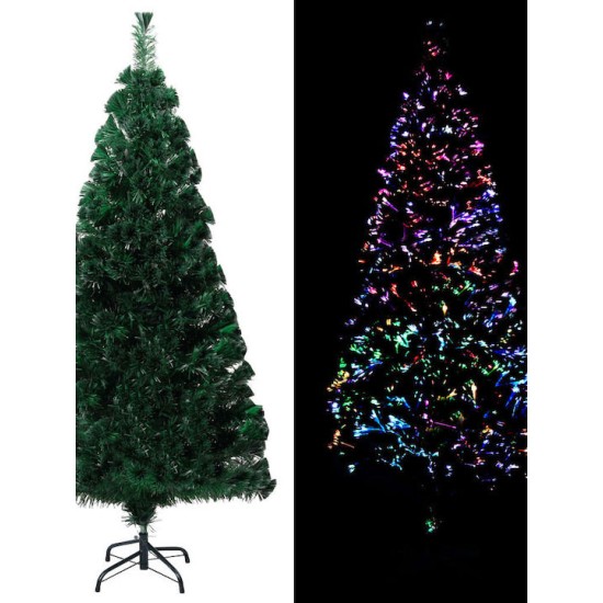 Χριστουγεννιάτικο Δέντρο Τεχνητό Οπτικές Ίνες Πράσινο 120 εκ.