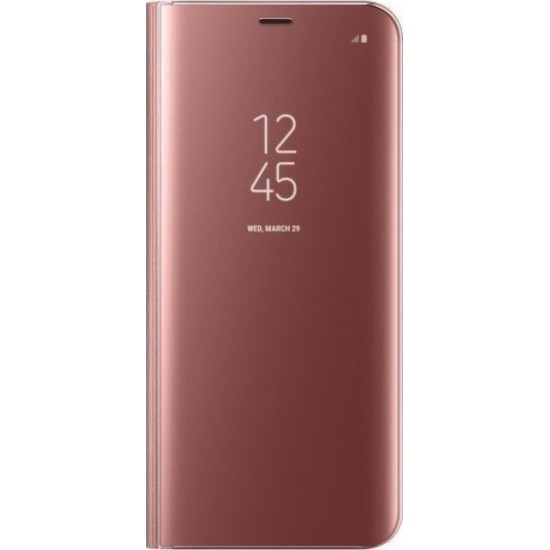OEM Clear View Book Ροζ ( Samsung j4 plus 2018 )