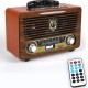 MEIER RETRO ΦΟΡΗΤΌ ΕΠΑΝΑΦΟΡΤΙΖΌΜΕΝΟ ΡΑΔΙΌΦΩΝΟ USB/SD MP3 PLAYER M-115BT Καφέ