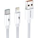 Awei Regular USB to Lightning / Type-C Cable Λευκό 1.2m (CL-79)