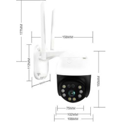 Andowl IP Wi-Fi Κάμερα 1080p Αδιάβροχη με Φακό 3.6mm Q-S4