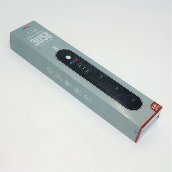 Andowl Πολύπριζο 3 Θέσεων με USB