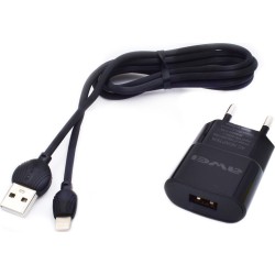 Awei USB-C Cable & Wall Adapter Μαύρο (C-832)