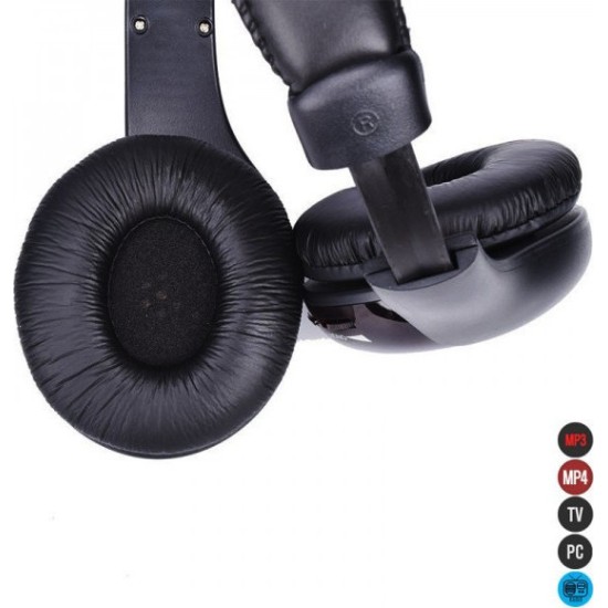 Ασύρματα Over Ear Ακουστικά Τηλεόρασης QY2001 (Μαύρο) Ασύρματα Over Ear Ακουστικά Τηλεόρασης QY2001 (Μαύρο)