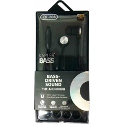 In-ear Handsfree με Βύσμα 3.5mm Karler Bass KR208 (Μαύρο)