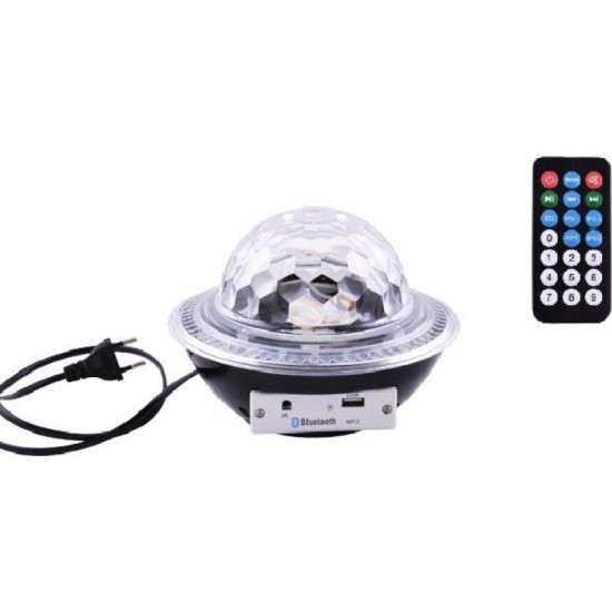 Φωτιζόμενη Nτισκομπάλα Crystal Magic Ball LED RGB Bluetooth Φωτιζόμενη Nτισκομπάλα Crystal Magic Ball LED RGB Bluetooth