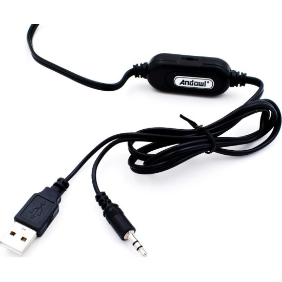 Ηχεία Υπολογιστή με Ισχύ 3W Andowl Q-T125 (Μαύρο)