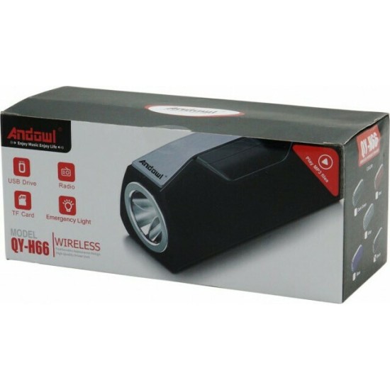 Andowl QY-H66 Ηχείο Bluetooth 6W με Ραδιόφωνο Black