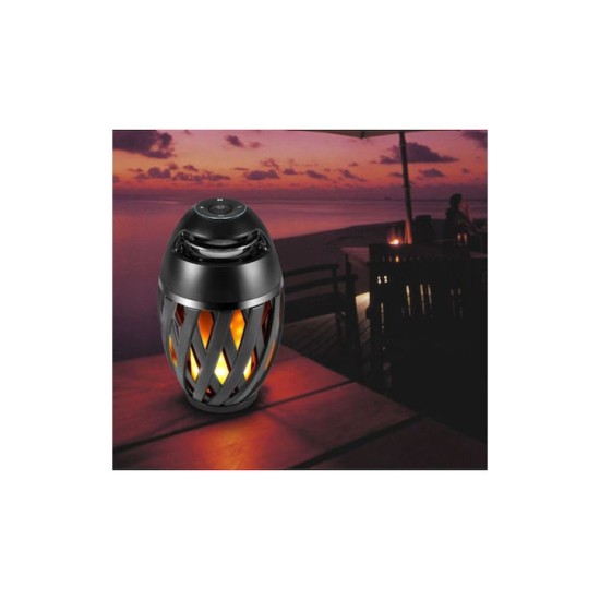 Ασύρματο Bluetooth Ηχείο & Φωτιστικό με Εφέ Φλόγας Κεριού - Multimedia Speaker, TF/MP3 Player