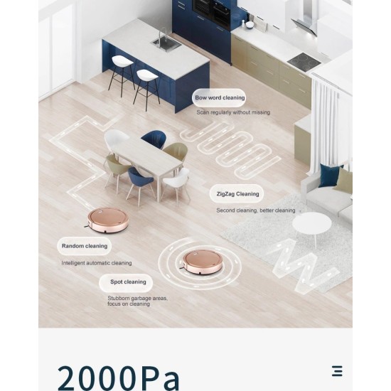 Σκούπα Ρομπότ Andowl Q-SD832 (Mπλε)