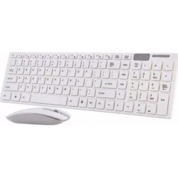 Touchglobal K06 Ασύρματο Σετ Πληκτρολόγιο & Ποντίκι Αγγλικό US (Λευκό)