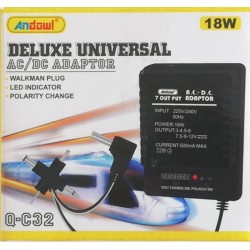 Andowl Q-C32 Universal Τροφοδοτικό 12V 500mAh
