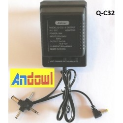 Andowl Q-C32 Universal Τροφοδοτικό 12V 500mAh
