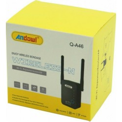 Andowl Q-A46 WiFi Extender Single Band (2.4GHz) 300Mbps με 2 Θύρες Ethernet