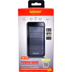 Power Bank 10000mAh Quick Charge Ipipoo LP-25 – Μαύρο