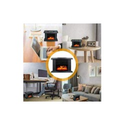 81011FLH00BK Επιδαπέδιο Ηλεκτρικό Τζάκι 1000W 22.5x15.5cm Μαύρο