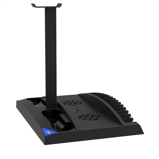 iPega Dual Charger Stand Βάση Φόρτισης για 2 χειριστήρια VR με φωτισμό LED Λευκή PS5 PG-P5V001PS VR2 42448540