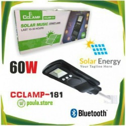 Ηλιακό Φωτιστικό με Ανιχνευτή Κίνησης 60W & Bluetooth CCLAMP-181