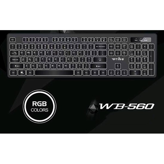 Weibo WB-560 Πληκτρολόγιο Αγγλικό