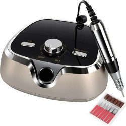 SML M3 Τροχός Νυχιών Ρεύματος 35W Ροζ 35000 Στροφών με Πεντάλ Χρυσός 