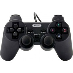Ενσύρματο Gamepad για PC / PS3 / PS4 (Μαύρο) Andowl QY-SP3